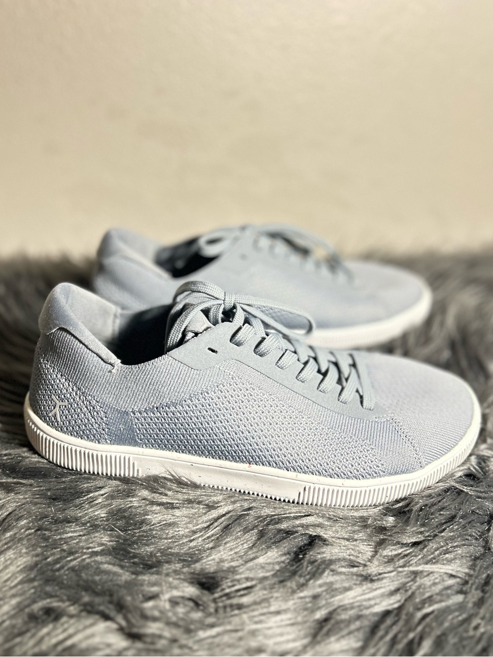 Flux Adapt Trainer Concrete Grey Barefoot Knit Blue Sneakers Size W’s 9 M’s 8 - Picture 4 of 10